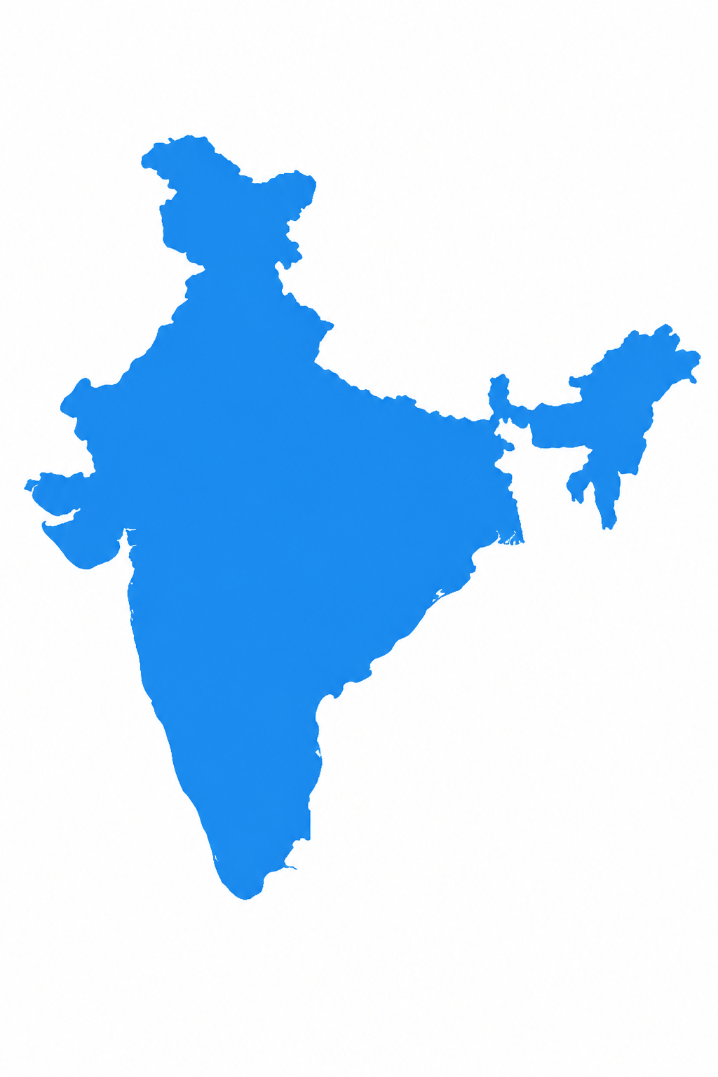 Map of India showing Neokraft Medical distribution network