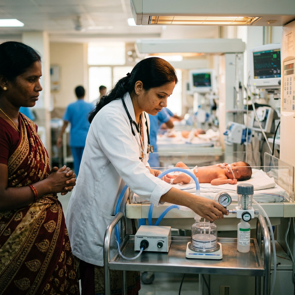 NeoPAP 305 in a neonatal ICU